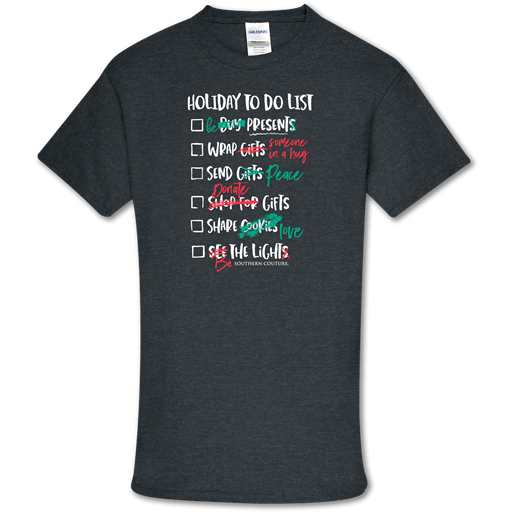 SALE Southern Couture Soft Collection Holiday To Do List T-Shirt