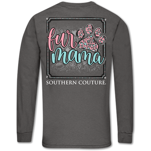 Southern Couture Classic Fur Mama Paw Long Sleeve T-Shirt