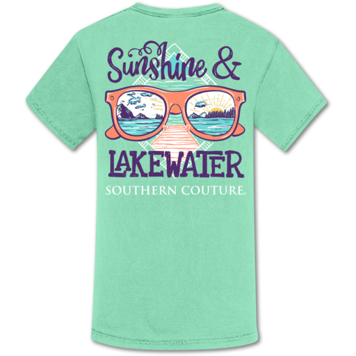 SALE Southern Couture Sunshine &amp; Lake Water Comfort Colors T-Shirt