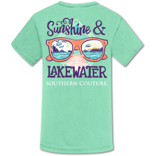 SALE Southern Couture Sunshine & Lake Water Comfort Colors T-Shirt