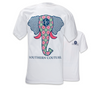 Southern Couture Preppy Elephant Chevron Pattern Comfort Colors White Girlie  Bright T Shirt - SimplyCuteTees