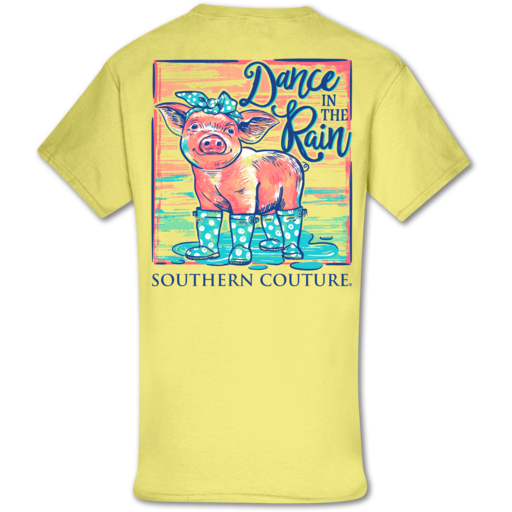 Southern Couture Classic Dance in the Rain Pig T-Shirt