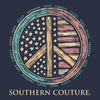 Southern Couture Classic USA Peace Sign T-Shirt