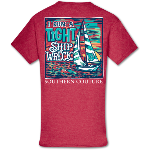 Southern Couture Classic Tight Ship Wreck Mom T-Shirt