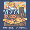 Southern Couture Flip Flops &amp; Boat Docks Comfort Colors T-Shirt