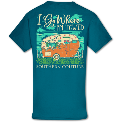 Southern Couture Classic Where I'm Towed Camper T-Shirt