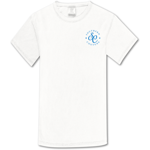 Southern Couture Happiness Comes in Waves Comfort Colors T-Shirt