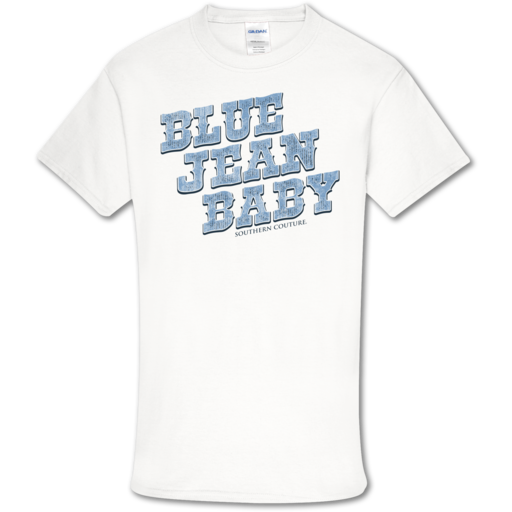 Southern Couture Soft Collection Blue Jean Baby front print T-Shirt