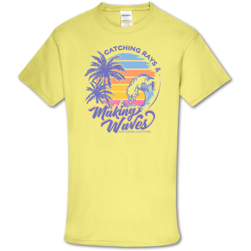 Southern Couture Soft Collection Catching Rays & Making Waves front print T-Shirt