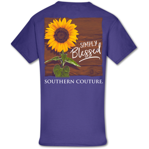 Southern Couture Classic Simply Blessed Sunflower T-Shirt