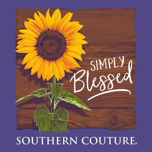 Southern Couture Classic Simply Blessed Sunflower T-Shirt