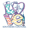 Southern Couture Classic LOVE Nurse T-Shirt