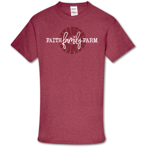 SALE Southern Couture Soft Collection Faith Family Farm front print T-Shirt