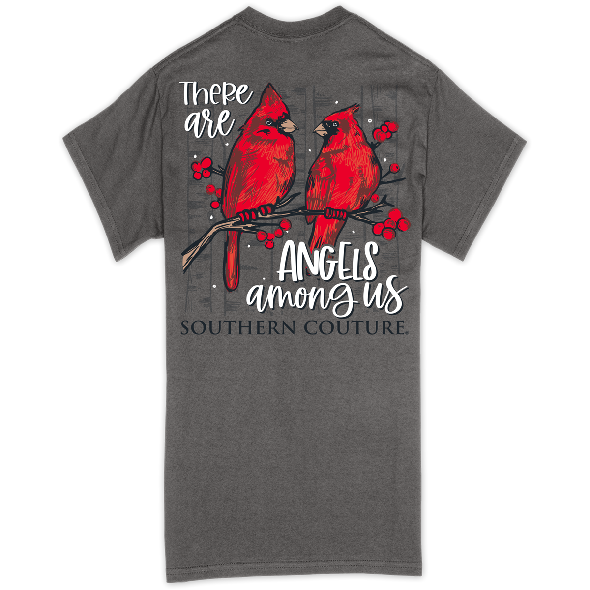 Southern Couture Classic Angels Among Us Charcoal T-Shirt