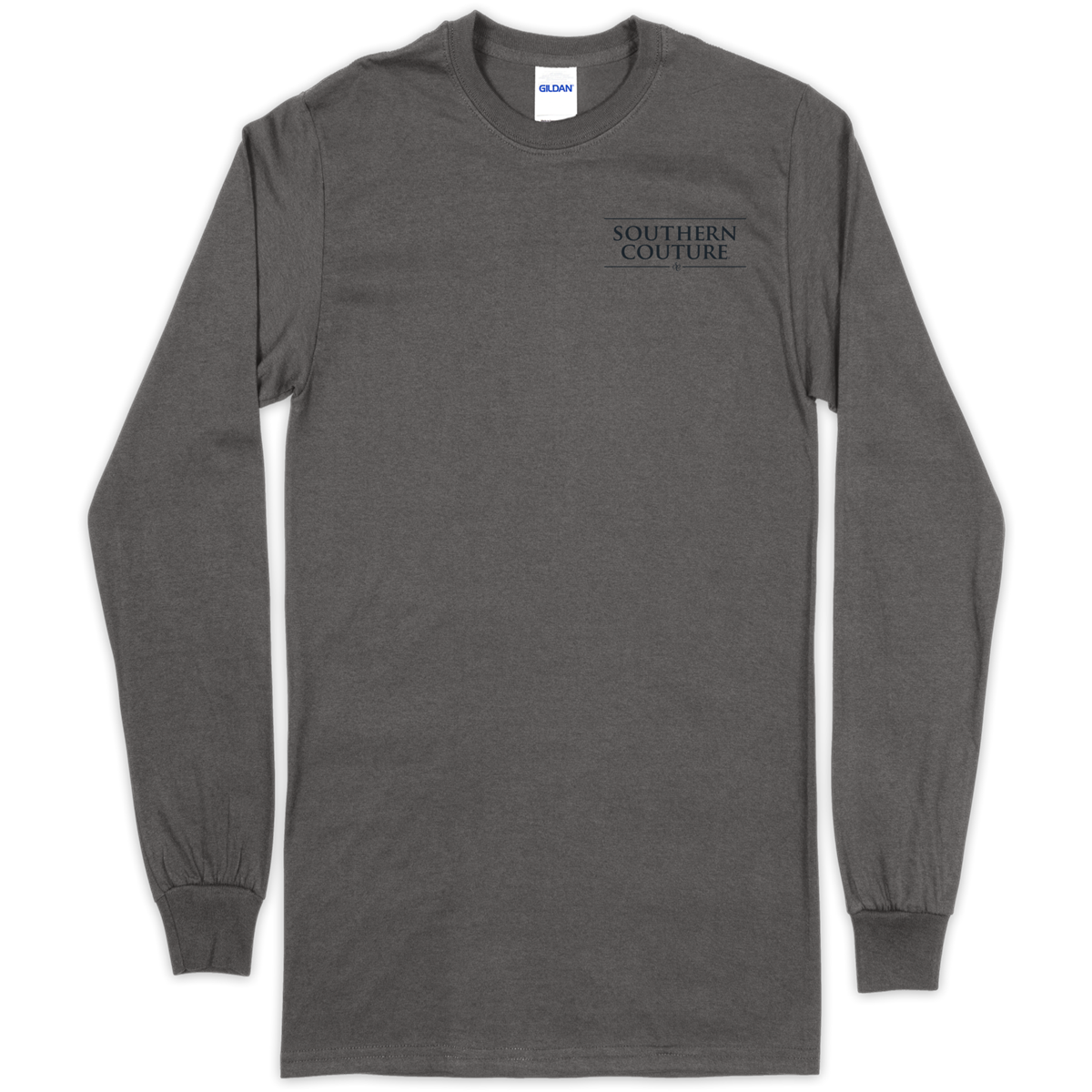 Southern Couture Classic Angels Among Us Long Sleeve Charcoal T-Shirt