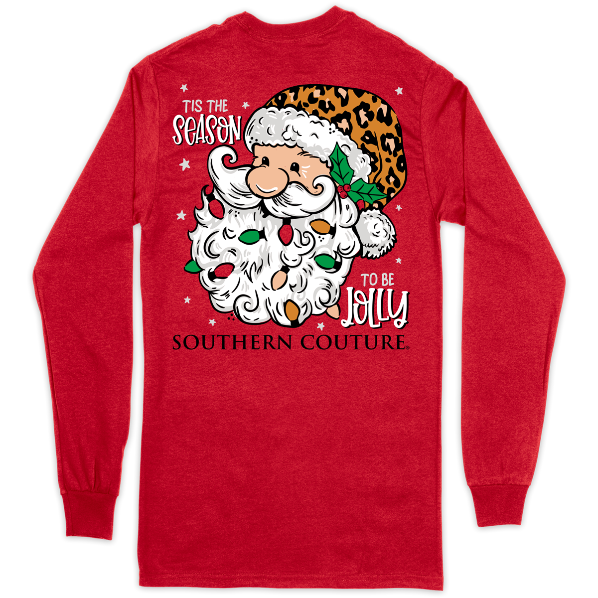 Southern Couture Classic Season to be Jolly Santa Long Sleeve T-Shirt