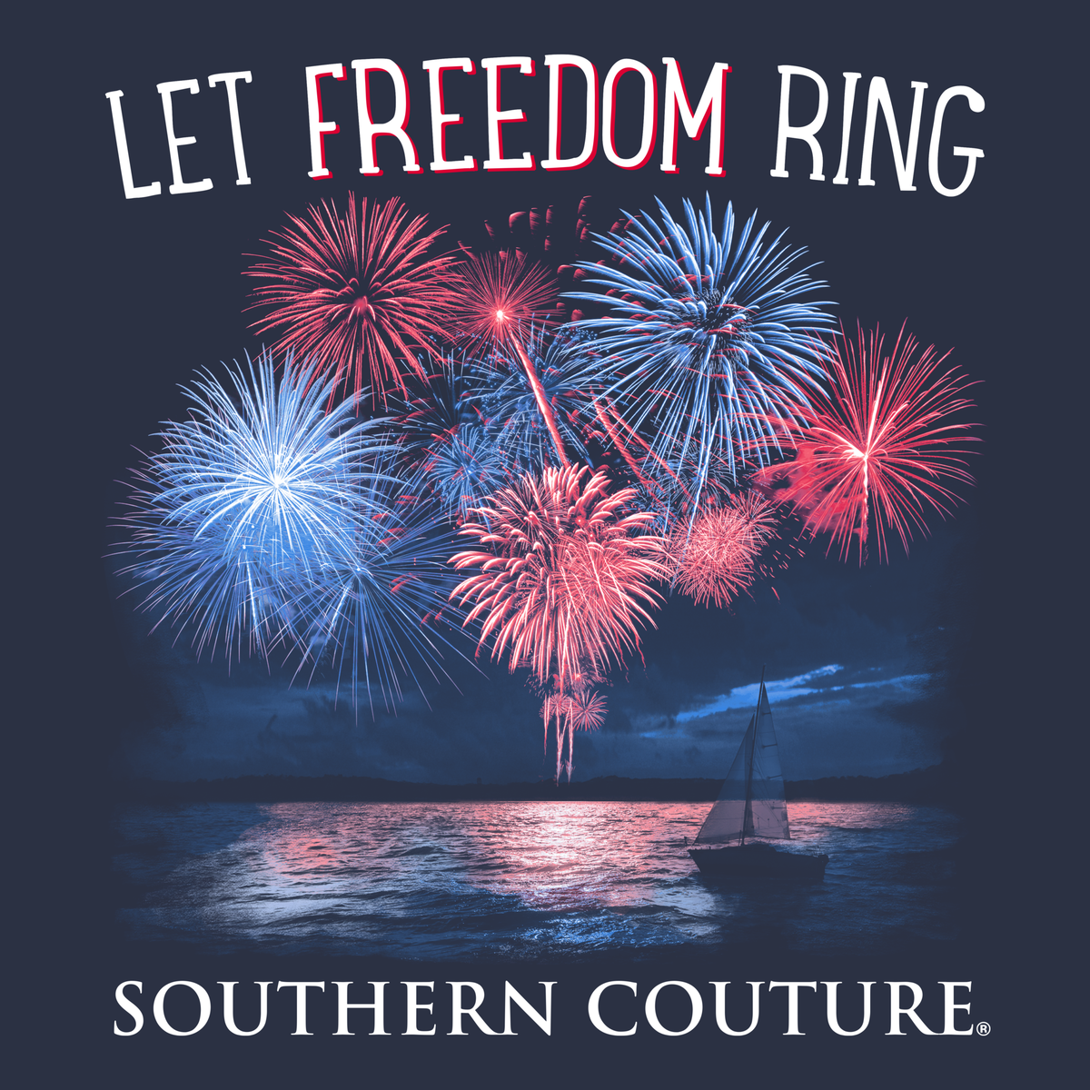 Southern Couture Classic Let Freedom Ring USA T-Shirt