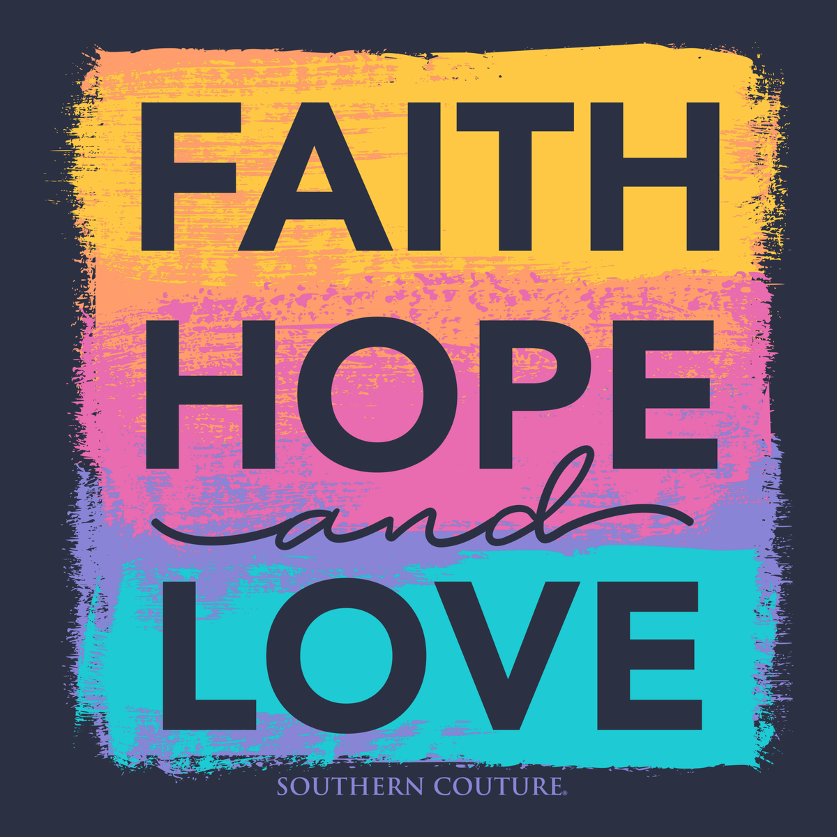 SALE Southern Couture Faith, Hope &amp; Love Soft T-Shirt