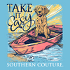 Southern Couture Classic Take It Easy Canoe Dog T-Shirt