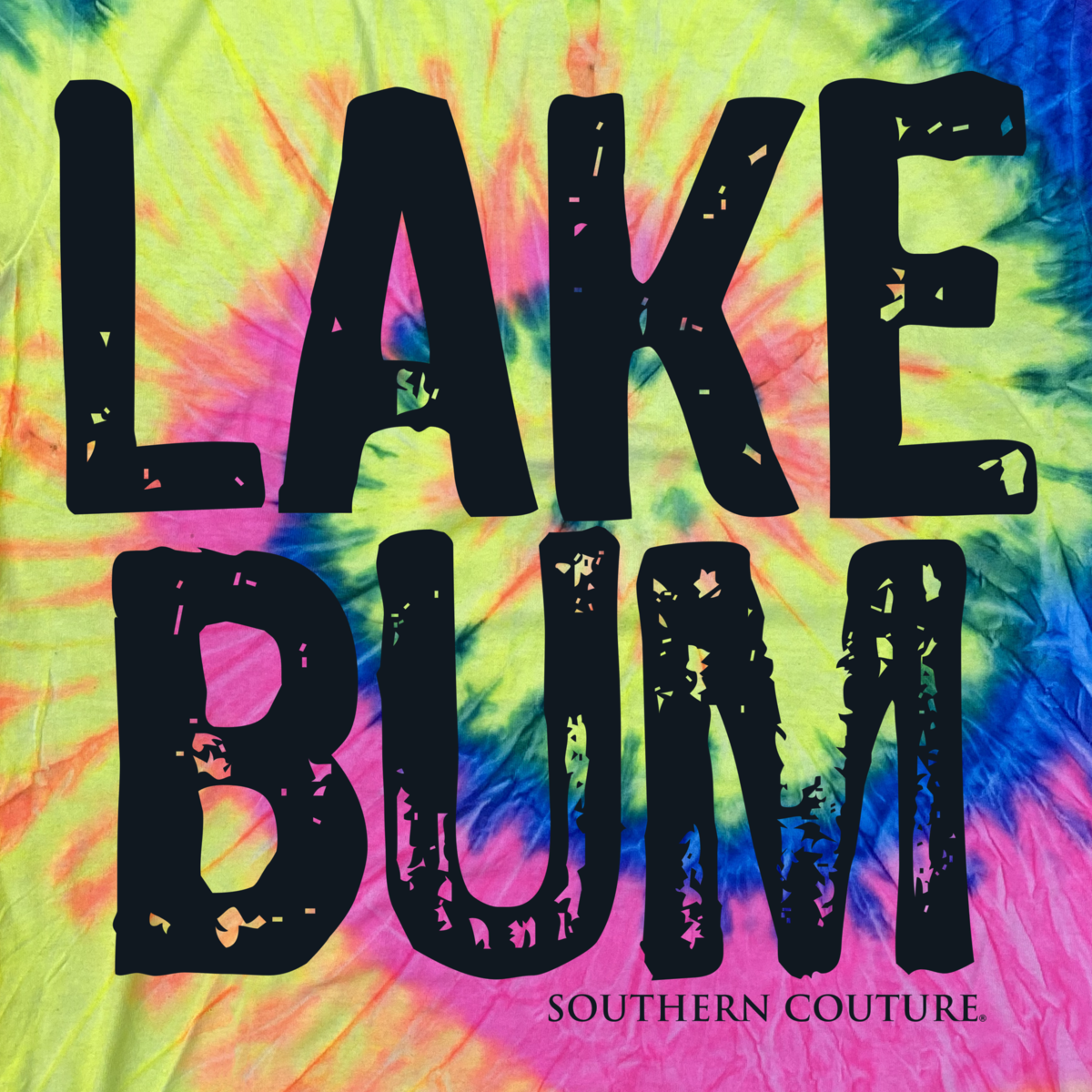 Southern Couture Tie-dye Lake Bum T-Shirt