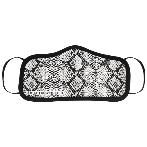 SALE Southern Couture Preppy Snakeskin Protective Mask