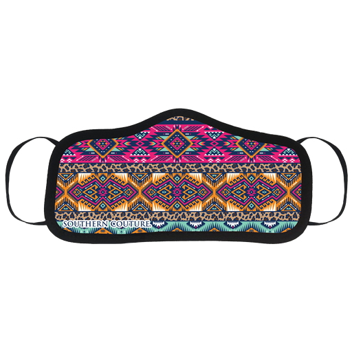 SALE Southern Couture Leopard Aztec Protective Mask
