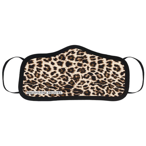 SALE Southern Couture Solid Leopard Protective Mask