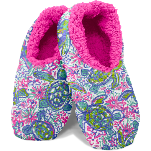 Southern Couture Super Soft Fuzzy Slippers With Grips