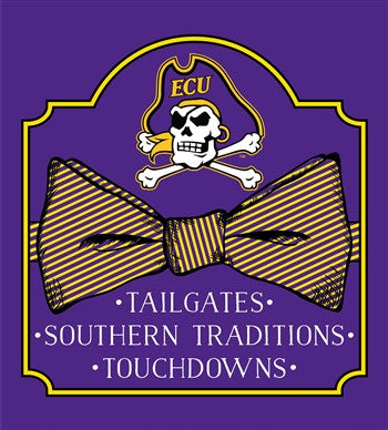 Southern Couture University of East Carolina ECU Pirates Classic Preppy Bow Long Sleeve Girlie Bright T Shirt - SimplyCuteTees
