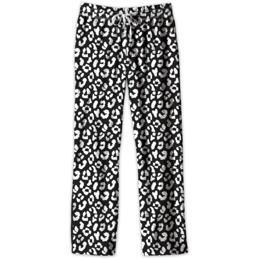 Southern Couture Black/White Leopard Lounge Pants