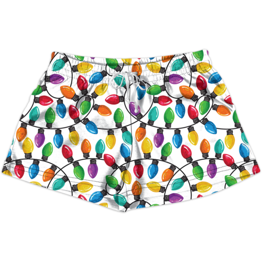 Southern Couture Christmas Lights Lounge Shorts - SimplyCuteTees