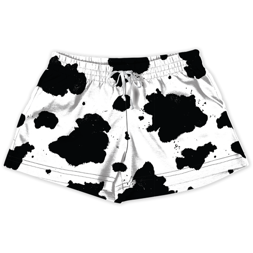 Southern Couture Cow Print Lounge Shorts