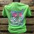 Southern Chics Funny Bump Spike Volleyball Lime Girlie Bright T Shirt