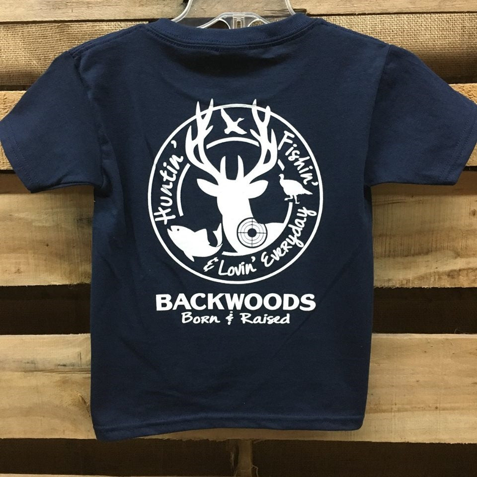 Backwoods Hunting & Fishing & Lovin Everyday Unisex Bright T Shirt