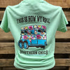 Southern Chics Apparel This is How We Roll Girlie Bright T Shirt