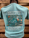 Backwoods Born &amp; Raised Nature&#39;s Calling Camping Comfort Colors Unisex T Shirt