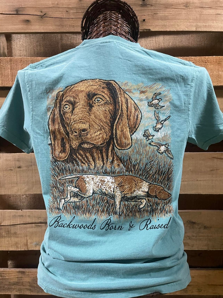 Backwoods Born & Raised Duck Dog Comfort Colors Unisex T-Shirt