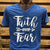 Southern Chics Apparel Faith Over Fear V-Neck Canvas Girlie Bright T Shirt