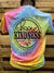 Southern Chics Choose Kindness Rainbow Tie Dye Bright Girlie T Shirt