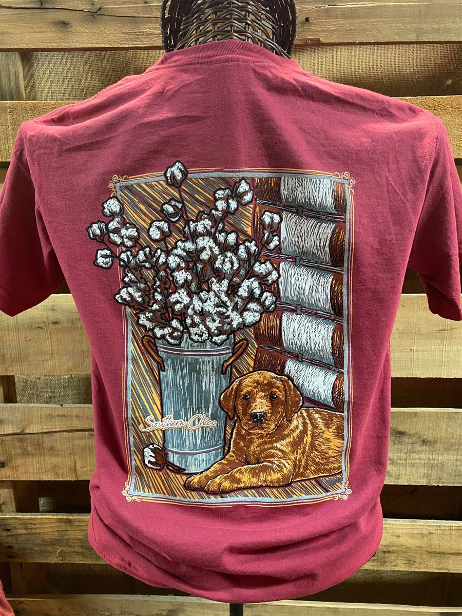 Southern Chics Apparel Cotton Bale Puppy T-Shirt