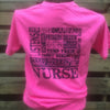 Southern Chics Funny Nurse Nurses Comfort Colors Pink Girlie Bright T Shirt