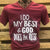 Southern Chics Apparel  I Do My Best & God Does the Rest Christian Canvas Girlie V-Neck Bright T Shirt