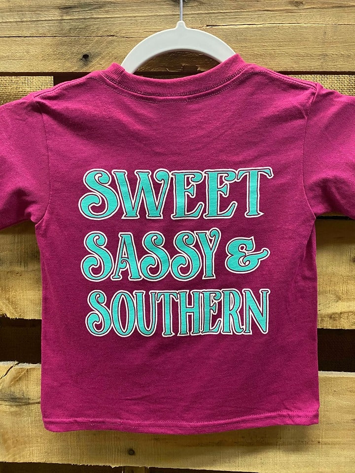 Southern Chics Sweet Southern & Sassy Toddler Bright T Shirt