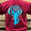 Southern Chics Preppy Elephant Bright Girlie T Shirt