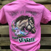 Southern Chics Horse Don&#39;t Let Anyone Dull Your Sparkle Girlie Bright T Shirt