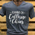 Southern Chics Apparel Running on Caffeine & Chaos Arrow  Canvas Girlie V-Neck Bright T Shirt