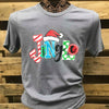 SALE Southern Chics Jingle Christmas Santa Hat Canvas Girlie T Shirt