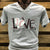 Southern Chics Apparel Love Baseball Canvas Girlie V-Neck Bright T Shirt