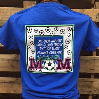 Southern Chics Uniform Washin Soccer Mom Sports Girlie Bright T Shirt