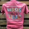 Southern Chics Comfort Colors Nurses Call the Shots Nurse Bright T Shirt